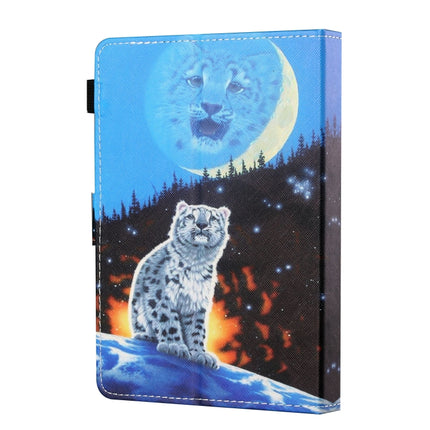 Sewing Thread Horizontal Painted Flat Leather Case with Pen Cover & Anti Skid Strip & Card Slot & Holder, For 7 inch Tablet PC Universal, For 8 inch Tablet PC Universal
