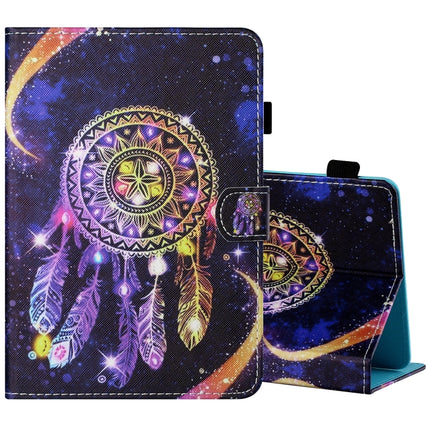 Sewing Thread Horizontal Painted Flat Leather Case with Pen Cover & Anti Skid Strip & Card Slot & Holder, For 7 inch Tablet PC Universal, For 8 inch Tablet PC Universal