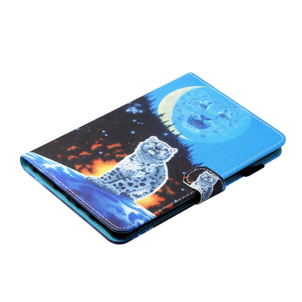 Sewing Thread Horizontal Painted Flat Leather Case with Pen Cover & Anti Skid Strip & Card Slot & Holder, For Amazon Kindle Fire 7 2019 / 2017 / 2015, For Samsung Galaxy Tab A 10.1 (2019) T510 / T515
