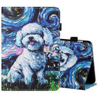 For Amazon Kindle Fire 7 2019 / 2017 / 2015 / Oil Painting Dog