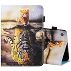 For Amazon Kindle Fire 7 2019 / 2017 / 2015 / Cat And Tiger