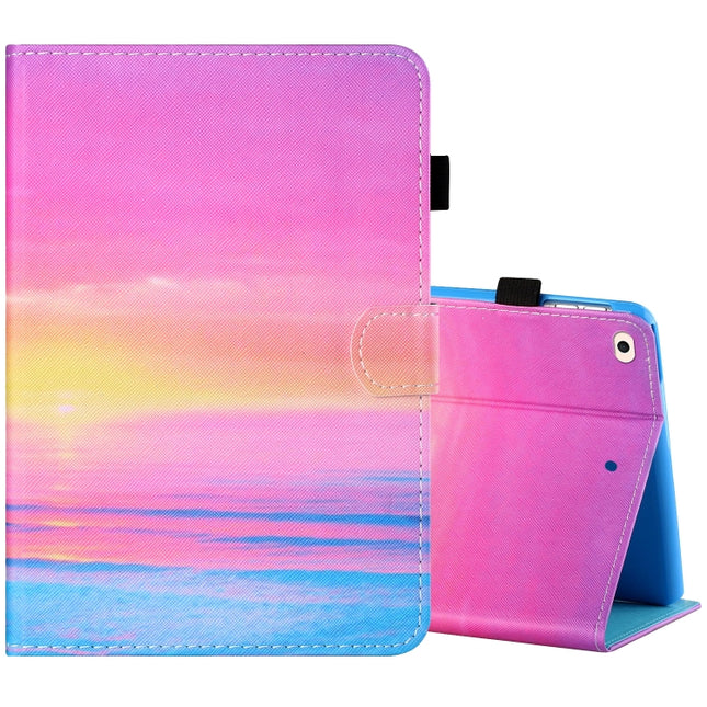 Sewing Thread Horizontal Painted Flat Leather Case with Pen Cover & Anti Skid Strip & Card Slot & Holder & Sleep / Wake-up Function, For iPad Pro 11 inch (2020) / (2018), For iPad Air