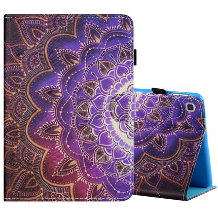Sewing Thread Horizontal Painted Flat Leather Case with Pen Cover & Anti Skid Strip & Card Slot & Holder & Sleep / Wake-up Function, For Samsung Galaxy Tab S6 Lite SM-P610 / 615, For Amazon Kindle Fire HD8 2020