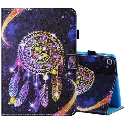 Sewing Thread Horizontal Painted Flat Leather Case with Pen Cover & Anti Skid Strip & Card Slot & Holder & Sleep / Wake-up Function, For Samsung Galaxy Tab S6 Lite SM-P610 / 615, For Amazon Kindle Fire HD8 2020