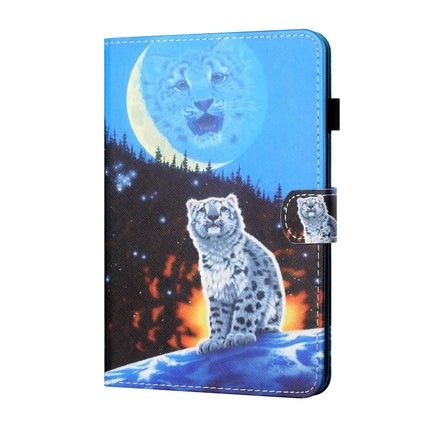 Sewing Thread Horizontal Painted Flat Leather Case with Pen Cover & Anti Skid Strip & Card Slot & Holder & Sleep / Wake-up Function, For Samsung Galaxy Tab A7 2020 T500 / T505, For Lenovo Tab M10 X605F / X505