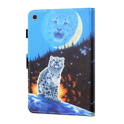 Sewing Thread Horizontal Painted Flat Leather Case with Pen Cover & Anti Skid Strip & Card Slot & Holder & Sleep / Wake-up Function, For Samsung Galaxy Tab A7 2020 T500 / T505, For Lenovo Tab M10 X605F / X505