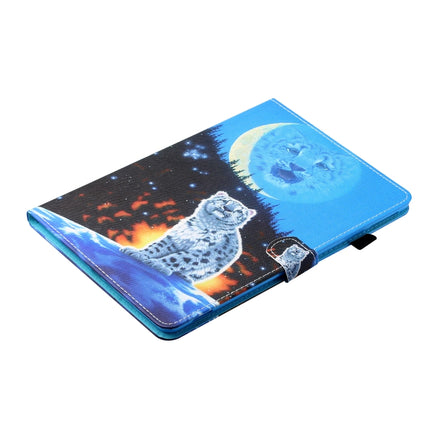 Sewing Thread Horizontal Painted Flat Leather Case with Pen Cover & Anti Skid Strip & Card Slot & Holder & Sleep / Wake-up Function, For Samsung Galaxy Tab A7 2020 T500 / T505, For Lenovo Tab M10 X605F / X505