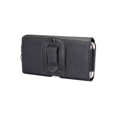 Litchi Texture Vertical Flip Thwartwise PU Leather Case / Waist Bag with Back Splint & Card Slots & 15cm Lanyard for 6.7 inch Phone Universal