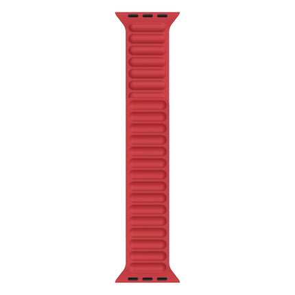 Silicone Magnetic Chain Watchband For Apple Watch Series 6 & SE & 5 & 4 44mm / 3 & 2 & 1 42mm, For Apple Watch Series 7 45mm / 6 & SE & 5 & 4 44mm / 3 & 2 & 1 42mm, For Apple Watch Ultra 49mm / Series 8&7 45mm / SE 2&6&SE&5&4 44mm / 3&2&1 42mm