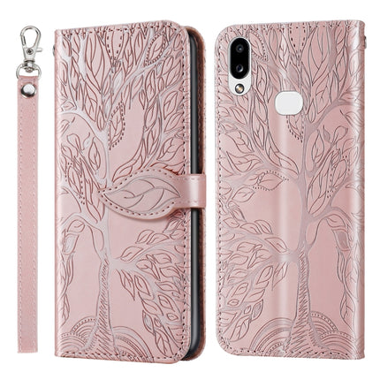 Life of Tree Embossing Pattern Horizontal Flip Leather Case with Holder & Card Slot & Wallet & Photo Frame & Lanyard, For Samsung Galaxy A8s, For Samsung Galaxy A10s, For Samsung Galaxy A20 / A30, For Samsung Galaxy A20e