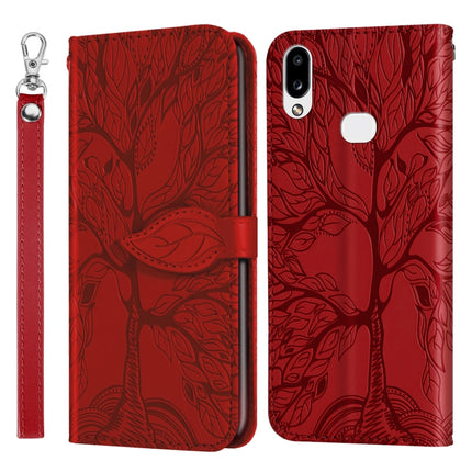 Life of Tree Embossing Pattern Horizontal Flip Leather Case with Holder & Card Slot & Wallet & Photo Frame & Lanyard, For Samsung Galaxy A8s, For Samsung Galaxy A10s, For Samsung Galaxy A20 / A30, For Samsung Galaxy A20e