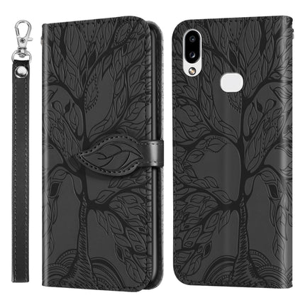 Life of Tree Embossing Pattern Horizontal Flip Leather Case with Holder & Card Slot & Wallet & Photo Frame & Lanyard, For Samsung Galaxy A8s, For Samsung Galaxy A10s, For Samsung Galaxy A20 / A30, For Samsung Galaxy A20e