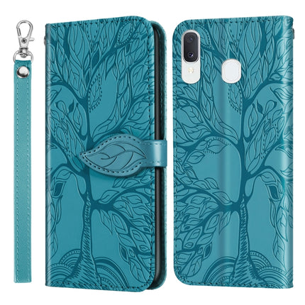 Life of Tree Embossing Pattern Horizontal Flip Leather Case with Holder & Card Slot & Wallet & Photo Frame & Lanyard, For Samsung Galaxy A8s, For Samsung Galaxy A10s, For Samsung Galaxy A20 / A30, For Samsung Galaxy A20e