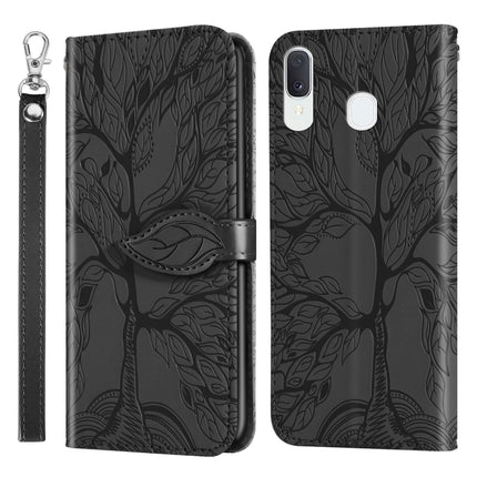 Life of Tree Embossing Pattern Horizontal Flip Leather Case with Holder & Card Slot & Wallet & Photo Frame & Lanyard, For Samsung Galaxy A8s, For Samsung Galaxy A10s, For Samsung Galaxy A20 / A30, For Samsung Galaxy A20e