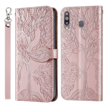 Life of Tree Embossing Pattern Horizontal Flip Leather Case with Holder & Card Slot & Wallet & Photo Frame & Lanyard, For Samsung Galaxy A20s, For Samsung Galaxy A21s, For Samsung Galaxy A40, For Samsung Galaxy A50