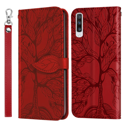 Life of Tree Embossing Pattern Horizontal Flip Leather Case with Holder & Card Slot & Wallet & Photo Frame & Lanyard, For Samsung Galaxy A20s, For Samsung Galaxy A21s, For Samsung Galaxy A40, For Samsung Galaxy A50