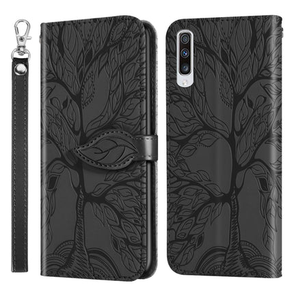 Life of Tree Embossing Pattern Horizontal Flip Leather Case with Holder & Card Slot & Wallet & Photo Frame & Lanyard, For Samsung Galaxy A20s, For Samsung Galaxy A21s, For Samsung Galaxy A40, For Samsung Galaxy A50