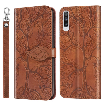 Life of Tree Embossing Pattern Horizontal Flip Leather Case with Holder & Card Slot & Wallet & Photo Frame & Lanyard, For Samsung Galaxy A20s, For Samsung Galaxy A21s, For Samsung Galaxy A40, For Samsung Galaxy A50