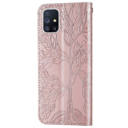 Life of Tree Embossing Pattern Horizontal Flip Leather Case with Holder & Card Slot & Wallet & Photo Frame & Lanyard, For Samsung Galaxy A51, For Samsung Galaxy M40s, For Samsung Galaxy A70, For Samsung Galaxy A71                                       ...