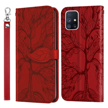 Life of Tree Embossing Pattern Horizontal Flip Leather Case with Holder & Card Slot & Wallet & Photo Frame & Lanyard, For Samsung Galaxy A51, For Samsung Galaxy M40s, For Samsung Galaxy A70, For Samsung Galaxy A71                                       ...
