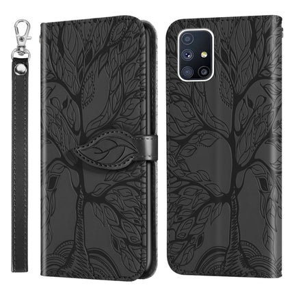 Life of Tree Embossing Pattern Horizontal Flip Leather Case with Holder & Card Slot & Wallet & Photo Frame & Lanyard, For Samsung Galaxy A51, For Samsung Galaxy M40s, For Samsung Galaxy A70, For Samsung Galaxy A71                                       ...