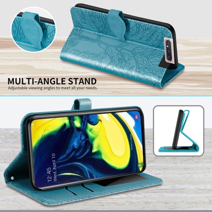 Life of Tree Embossing Pattern Horizontal Flip Leather Case with Holder & Card Slot & Wallet & Photo Frame & Lanyard, For Samsung Galaxy A80 / A90