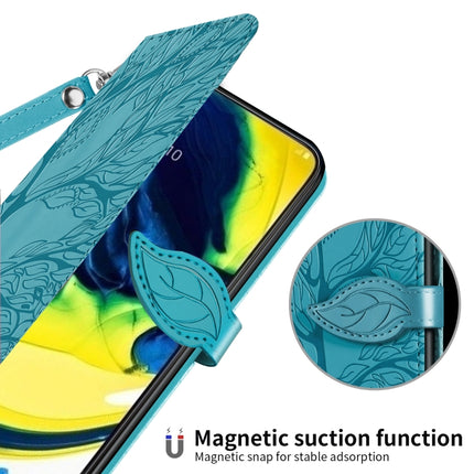Life of Tree Embossing Pattern Horizontal Flip Leather Case with Holder & Card Slot & Wallet & Photo Frame & Lanyard, For Samsung Galaxy A80 / A90