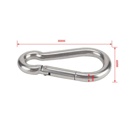 RV Trailer Spring Safety Rope Breakaway Cable, M8 x 80mm, M10 x 100mm