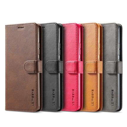 LC.IMEEKE Calf Texture Horizontal Flip Leather Case with Holder & Card Slots & Wallet