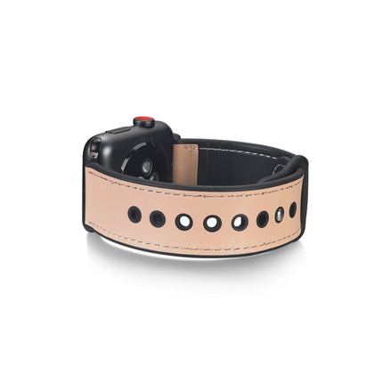 Paste Leather TPU Watchband For Apple Watch Series 6 & SE & 5 & 4 40mm / 3 & 2 & 1 38mm