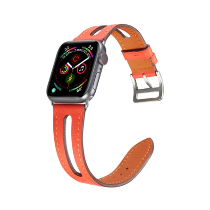 Top-grain Leather Watchband For Apple Watch Series 6 & SE & 5 & 4 44mm / 3 & 2 & 1 42mm