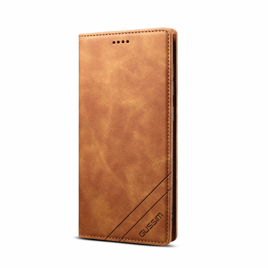 GUSSIM GS-001 Business Style Horizontal Flip Skin Feel PU Leather Case with Holder & Card Slots & Wallet & Photo Frame, For Samsung Galaxy M11, For Samsung Galaxy A21