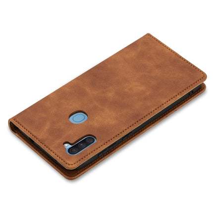 GUSSIM GS-001 Business Style Horizontal Flip Skin Feel PU Leather Case with Holder & Card Slots & Wallet & Photo Frame, For Samsung Galaxy M11, For Samsung Galaxy A21