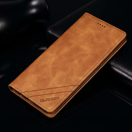 GUSSIM GS-001 Business Style Horizontal Flip Skin Feel PU Leather Case with Holder & Card Slots & Wallet & Photo Frame, For Samsung Galaxy M11, For Samsung Galaxy A21