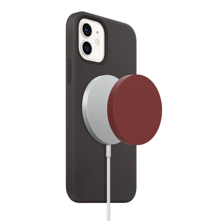 Magsafe Wireless Charger Silicone Protective Case, Pink, Black, Red, Grey, Wine Red, Green, Warm White, Light Purple, Dark Blue