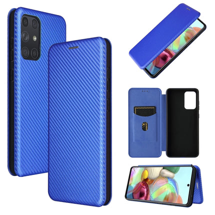 Carbon Fiber Texture Magnetic Horizontal Flip TPU + PC + PU Leather Case with Card Slot, For Samsung Galaxy A52 5G, For Samsung Galaxy A72 5G, For OPPO Reno5 Pro 5G, For Cubot X30