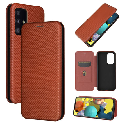 Carbon Fiber Texture Magnetic Horizontal Flip TPU + PC + PU Leather Case with Card Slot, For Samsung Galaxy A52 5G, For Samsung Galaxy A72 5G, For OPPO Reno5 Pro 5G, For Cubot X30