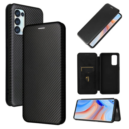 Carbon Fiber Texture Magnetic Horizontal Flip TPU + PC + PU Leather Case with Card Slot, For Samsung Galaxy A52 5G, For Samsung Galaxy A72 5G, For OPPO Reno5 Pro 5G, For Cubot X30