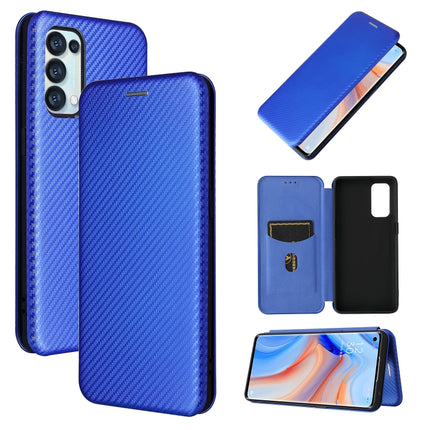 Carbon Fiber Texture Magnetic Horizontal Flip TPU + PC + PU Leather Case with Card Slot, For Samsung Galaxy A52 5G, For Samsung Galaxy A72 5G, For OPPO Reno5 Pro 5G, For Cubot X30