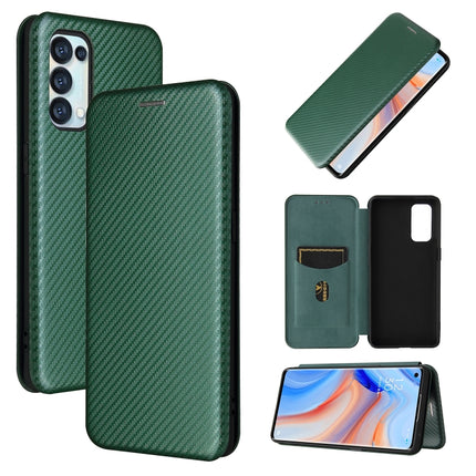 Carbon Fiber Texture Magnetic Horizontal Flip TPU + PC + PU Leather Case with Card Slot, For Samsung Galaxy A52 5G, For Samsung Galaxy A72 5G, For OPPO Reno5 Pro 5G, For Cubot X30