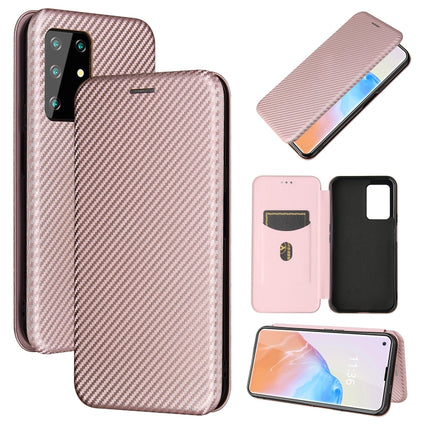 Carbon Fiber Texture Magnetic Horizontal Flip TPU + PC + PU Leather Case with Card Slot, For Samsung Galaxy A52 5G, For Samsung Galaxy A72 5G, For OPPO Reno5 Pro 5G, For Cubot X30