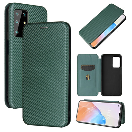 Carbon Fiber Texture Magnetic Horizontal Flip TPU + PC + PU Leather Case with Card Slot, For Samsung Galaxy A52 5G, For Samsung Galaxy A72 5G, For OPPO Reno5 Pro 5G, For Cubot X30