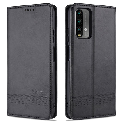 AZNS Magnetic Calf Texture Horizontal Flip Leather Case with Card Slots & Holder & Wallet, For Xiaomi Poco M3, For Xiaomi Redmi Note 9, For Oppo A92s