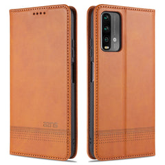 AZNS Magnetic Calf Texture Horizontal Flip Leather Case with Card Slots & Holder & Wallet, For Xiaomi Poco M3, For Xiaomi Redmi Note 9, For Oppo A73(4G)2020, For Oppo F17