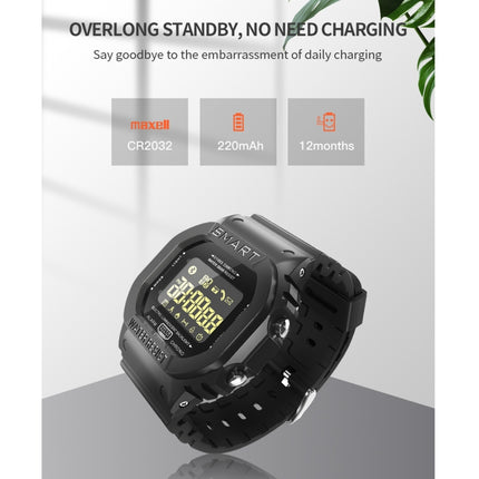 Lokmat MK22 1.21 inch FSTN LCD Screen 50m Waterproof Smart Watch, Support Information Reminder / Remote Camera / Sport Record