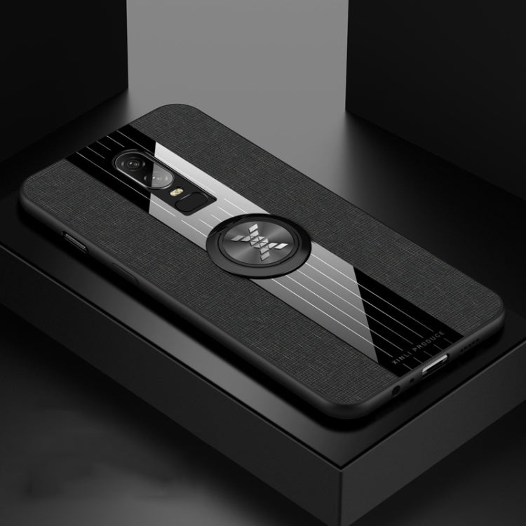 XINLI Stitching Cloth Textue Shockproof TPU Protective Case with Ring Holder, For OnePlus 6, For OnePlus 6T, For OnePlus 7 Pro, For Meizu Note 8