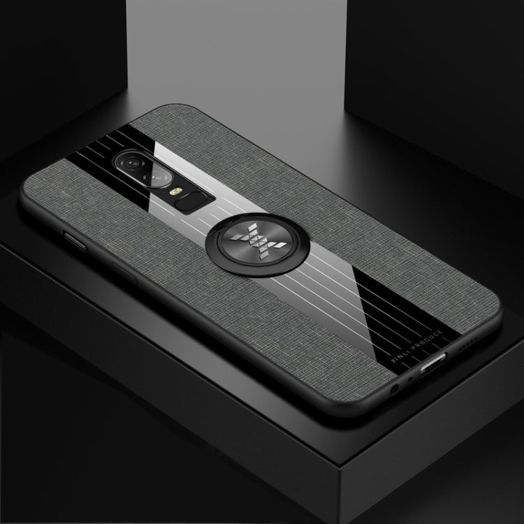 XINLI Stitching Cloth Textue Shockproof TPU Protective Case with Ring Holder, For OnePlus 6, For OnePlus 6T, For OnePlus 7 Pro, For Meizu Note 8, For Meizu Note 9