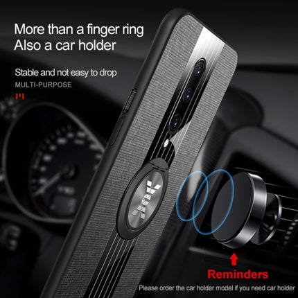 XINLI Stitching Cloth Textue Shockproof TPU Protective Case with Ring Holder, For OnePlus 6, For OnePlus 6T, For OnePlus 7 Pro, For Meizu Note 8