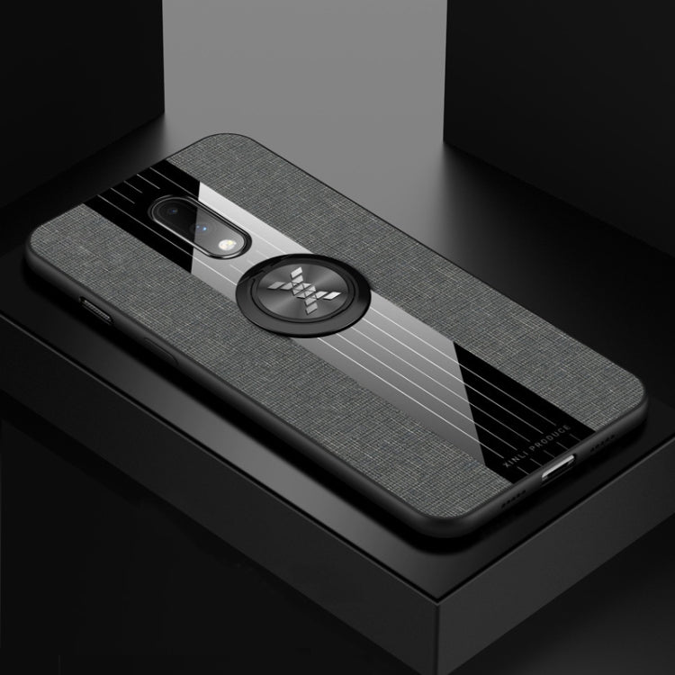 XINLI Stitching Cloth Textue Shockproof TPU Protective Case with Ring Holder, For OnePlus 6, For OnePlus 6T, For OnePlus 7 Pro, For Meizu Note 8, For Meizu Note 9