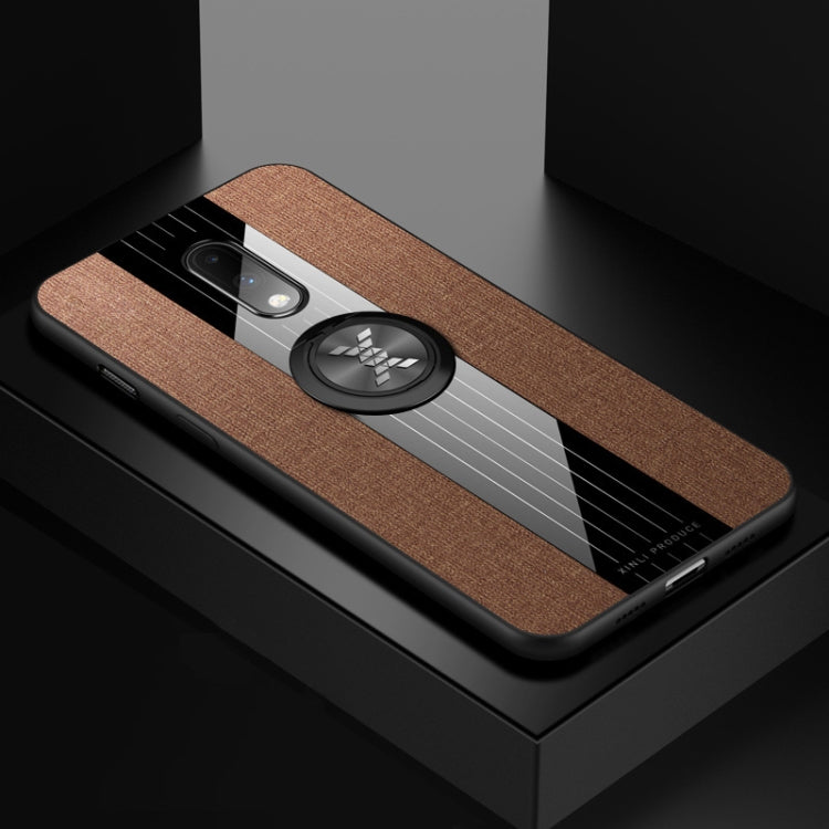 XINLI Stitching Cloth Textue Shockproof TPU Protective Case with Ring Holder, For OnePlus 6, For OnePlus 6T, For OnePlus 7 Pro, For Meizu Note 8, For Meizu Note 9